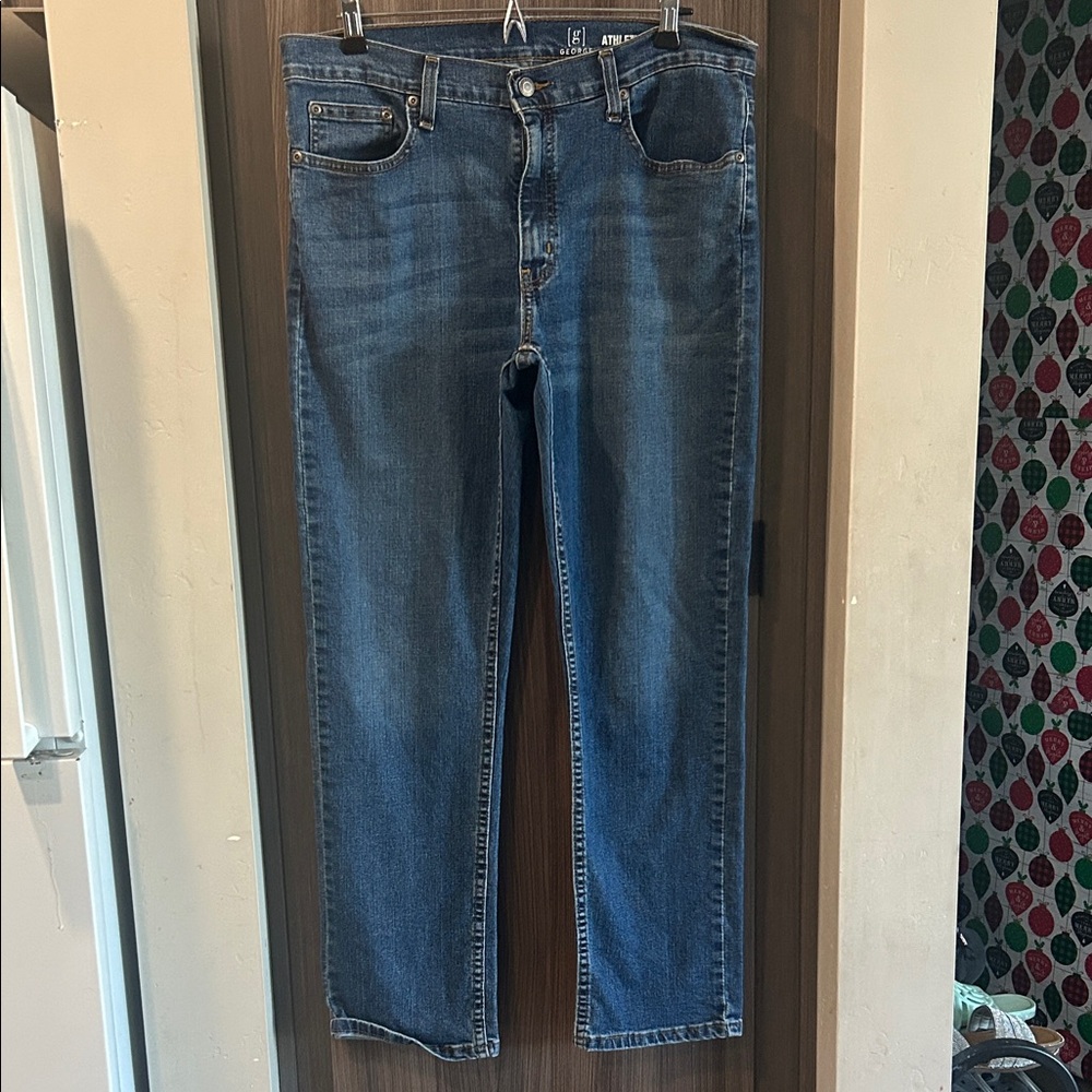 George Men's Classic Indigo Straight Jeans